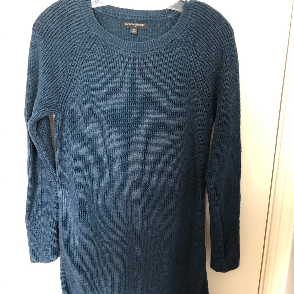 Banana Republic Teal Sweaterdress